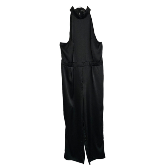 Rachel Zoe Black Satin Halter Jumpsuit - Picture 3 of 9